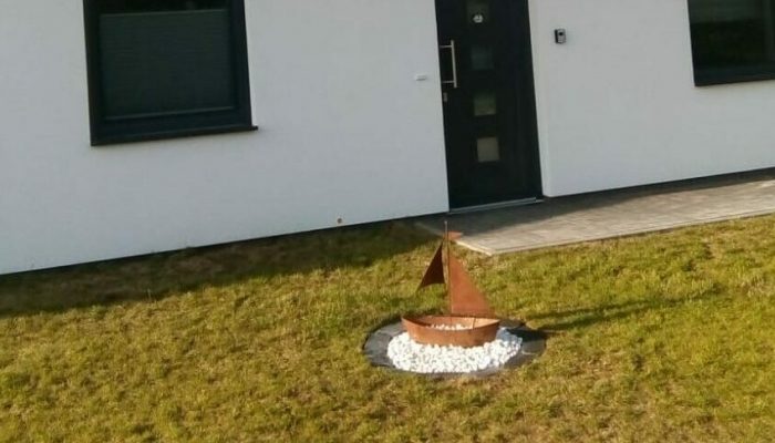 Hauseingang der Villa